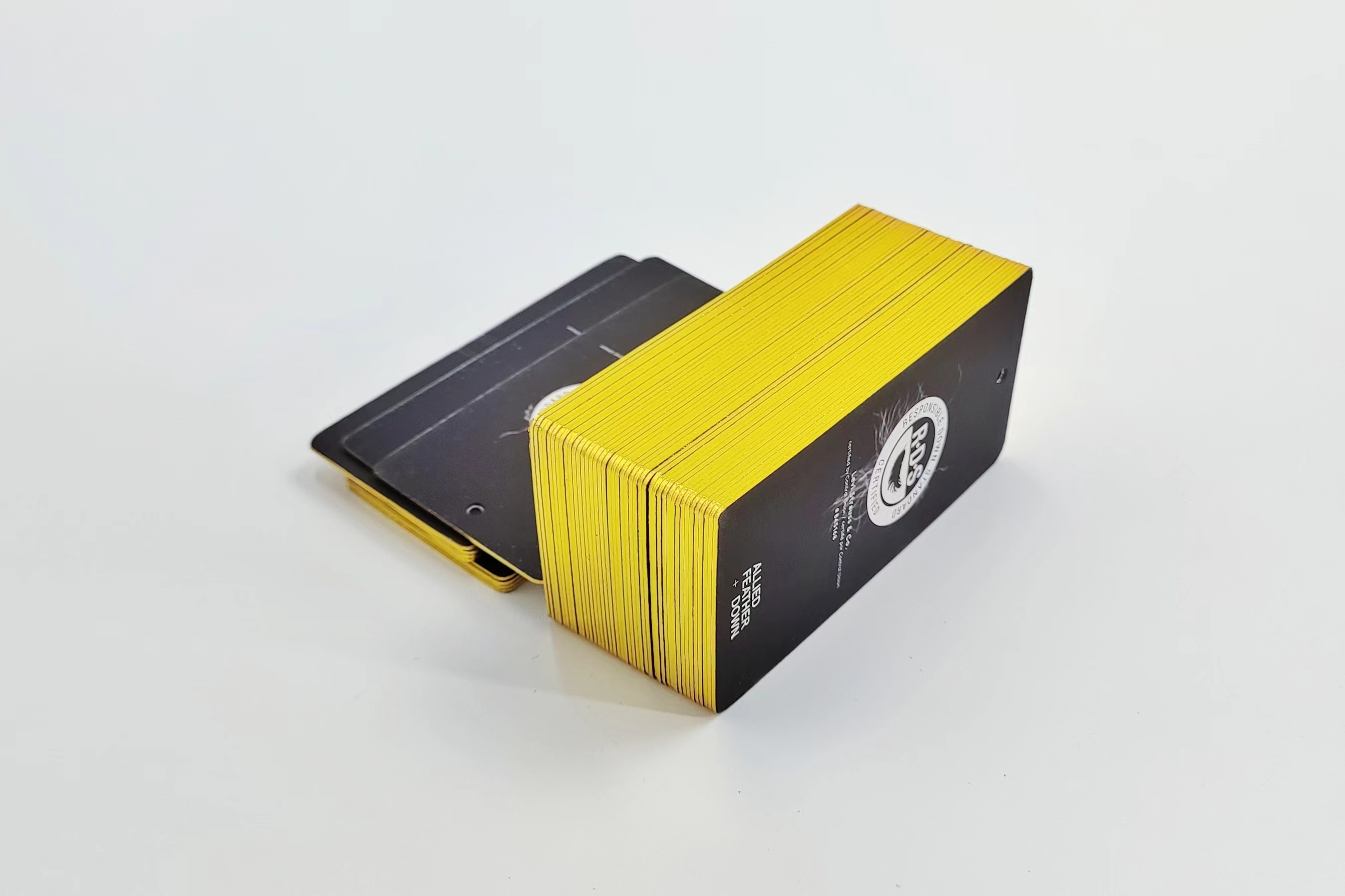 Game cards with golden edge 